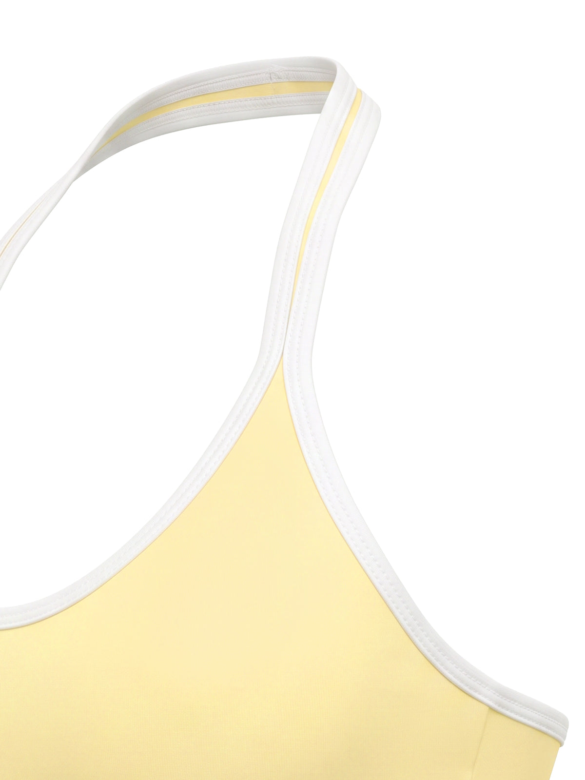 Biustonosz Sportowy Halter Color Block – Nowrocky™ — odsłonięte plecy w zbliżeniu