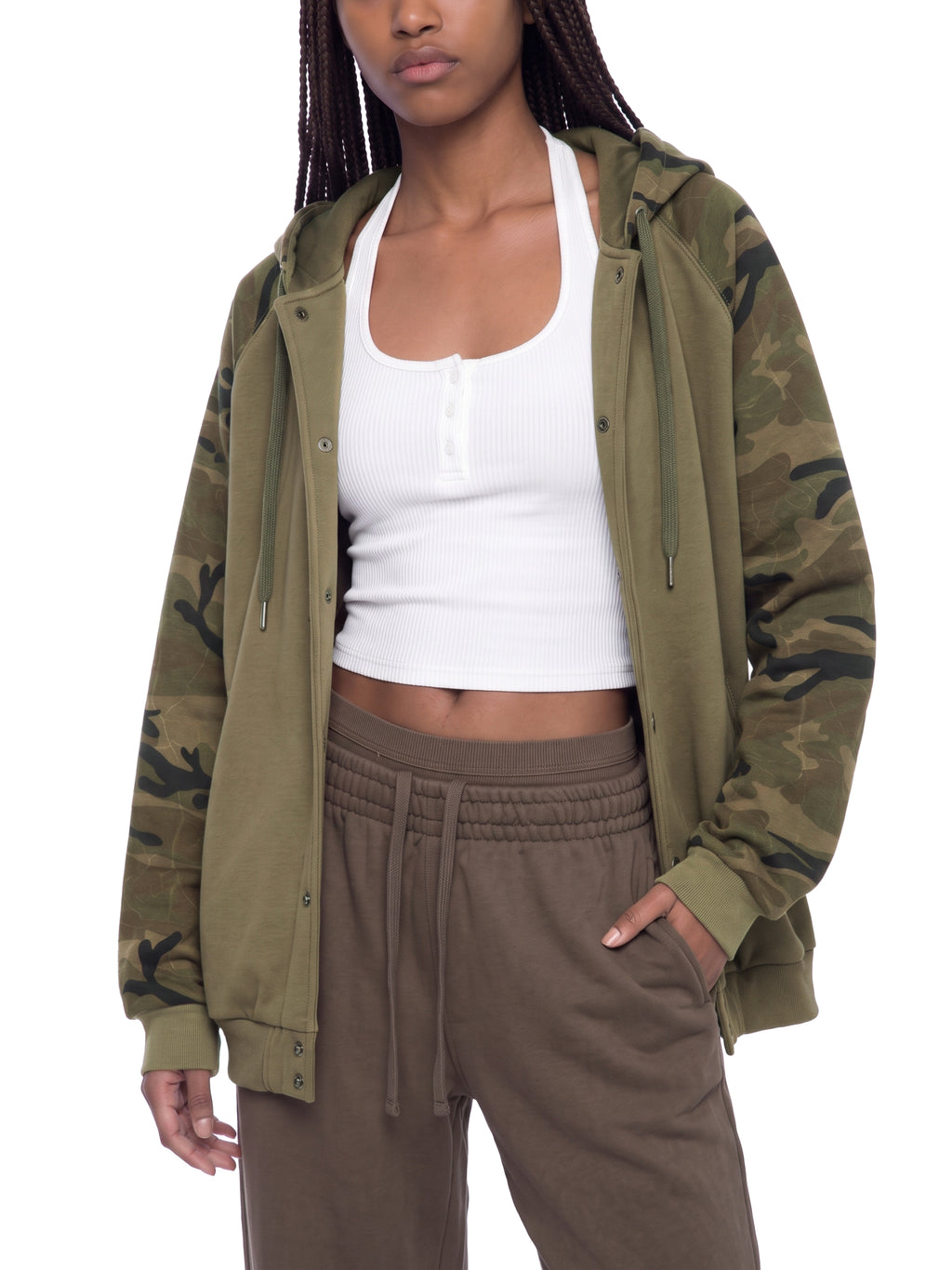 Bluza z Kapturem Camo Raglan Zip – Nowrocky (streetwear)
