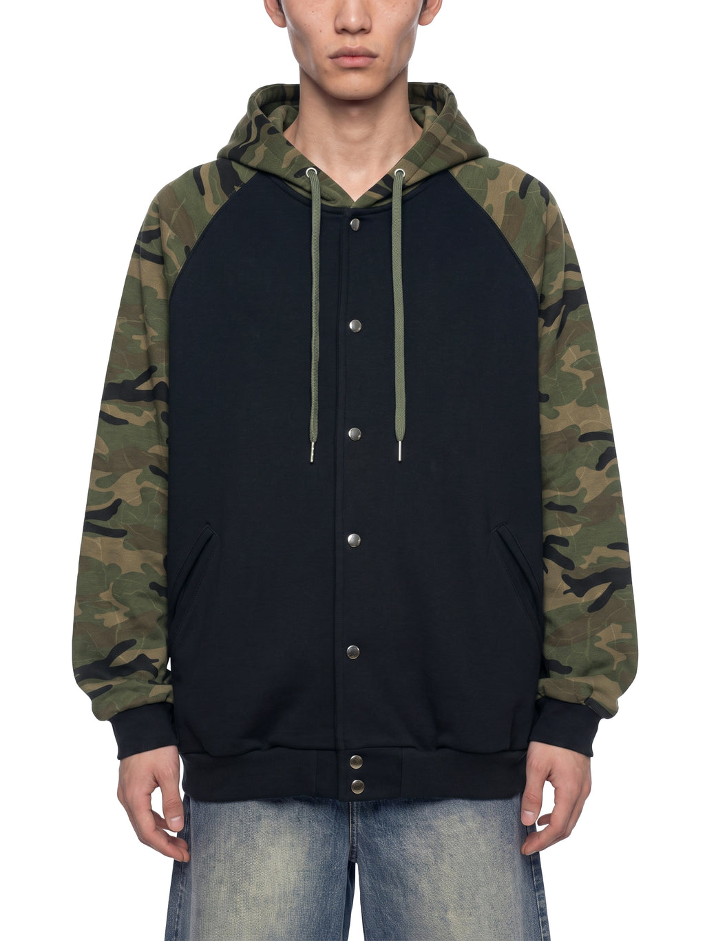 Bluza z Kapturem Camo Raglan Zip – Nowrocky (streetwear)