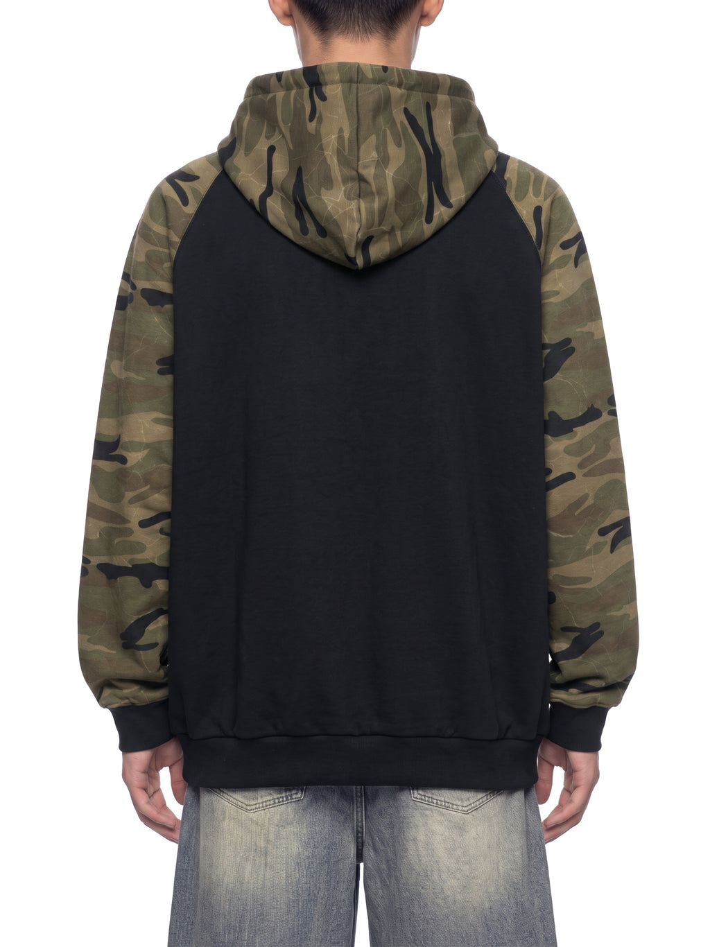 Bluza z Kapturem Camo Raglan Zip – Nowrocky (streetwear)