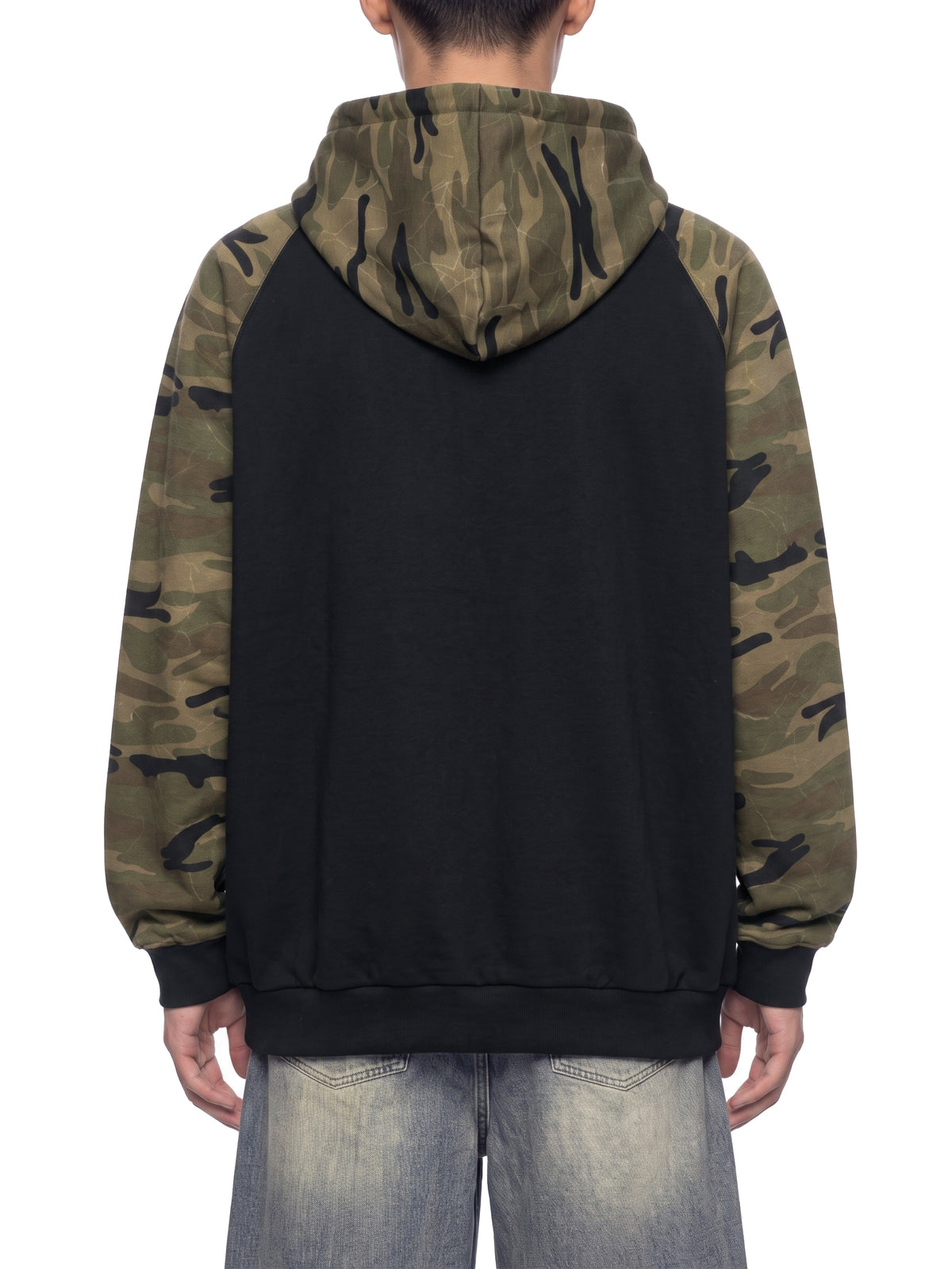 Bluza z Kapturem Camo Raglan Zip – Nowrocky (streetwear)