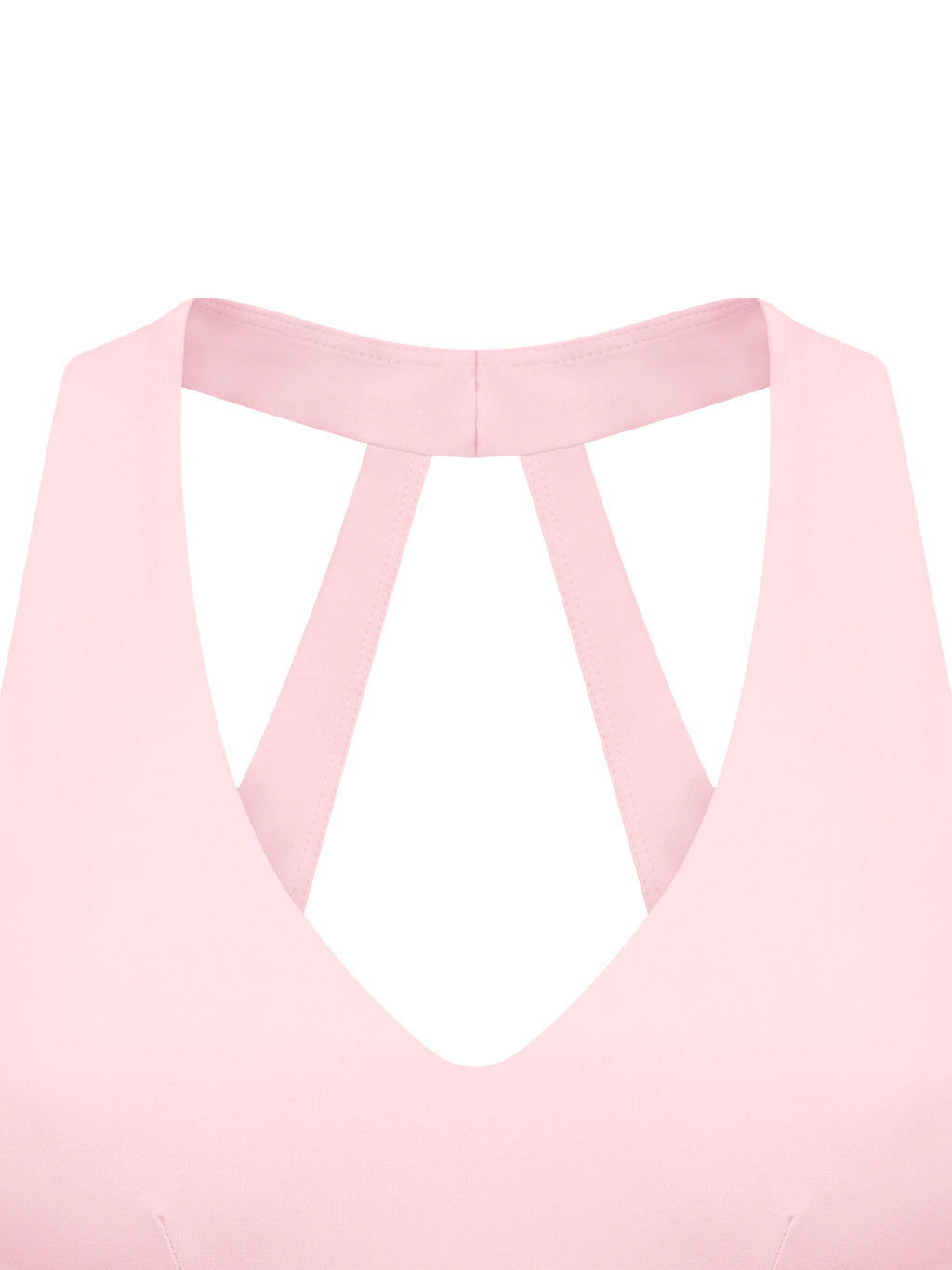 Biustonosz Sportowy Halter Cropped Cut-Out – Nowrocky™ — odsłonięte plecy w zbliżeniu