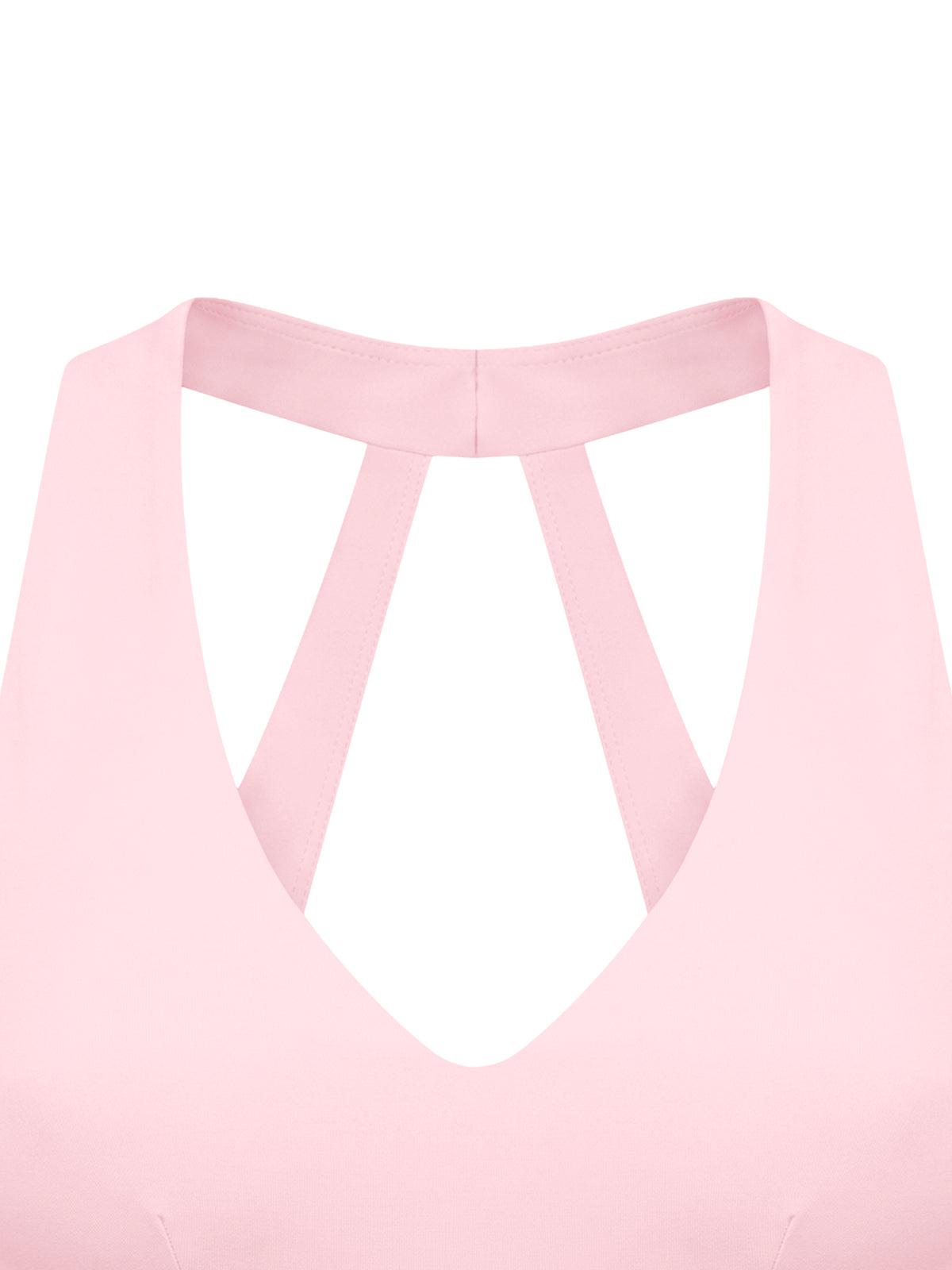 Biustonosz Sportowy Halter Cropped Cut-Out – Nowrocky™ — odsłonięte plecy w zbliżeniu