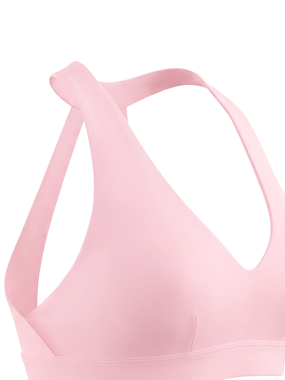 Biustonosz Sportowy Halter Cropped Cut-Out – Nowrocky™ — wykończenie dolnej krawędzi
