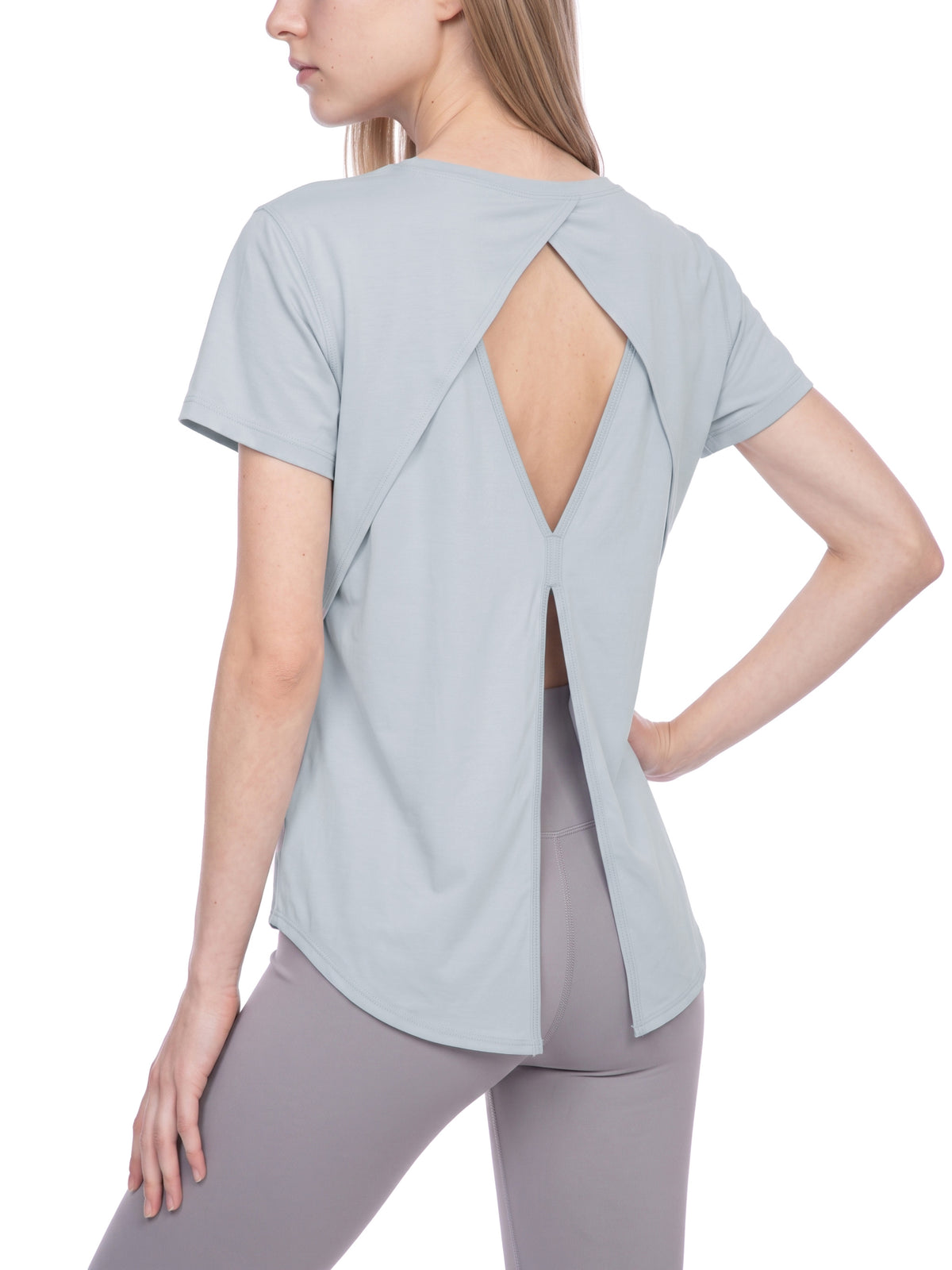 T-shirt Raglan Otwarte Plecy – Nowrocky™ — dół koszulki i szew boczny