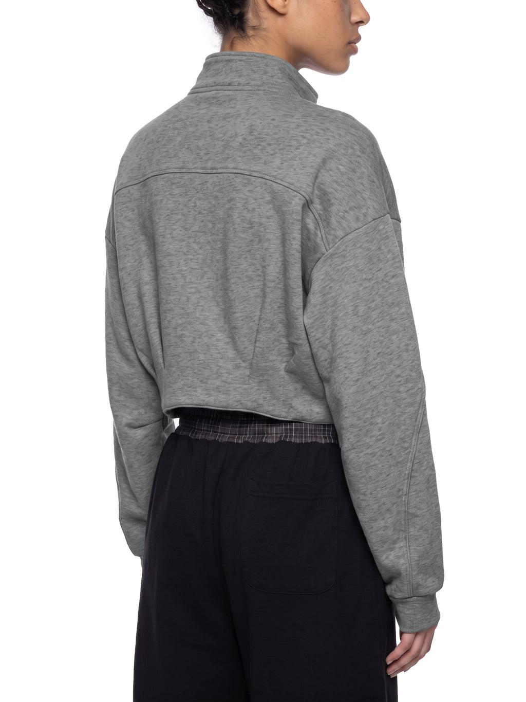 Kurtka Damska Cropped ze Stójką – Nowrocky™ — kadr studyjny na jasnym tle