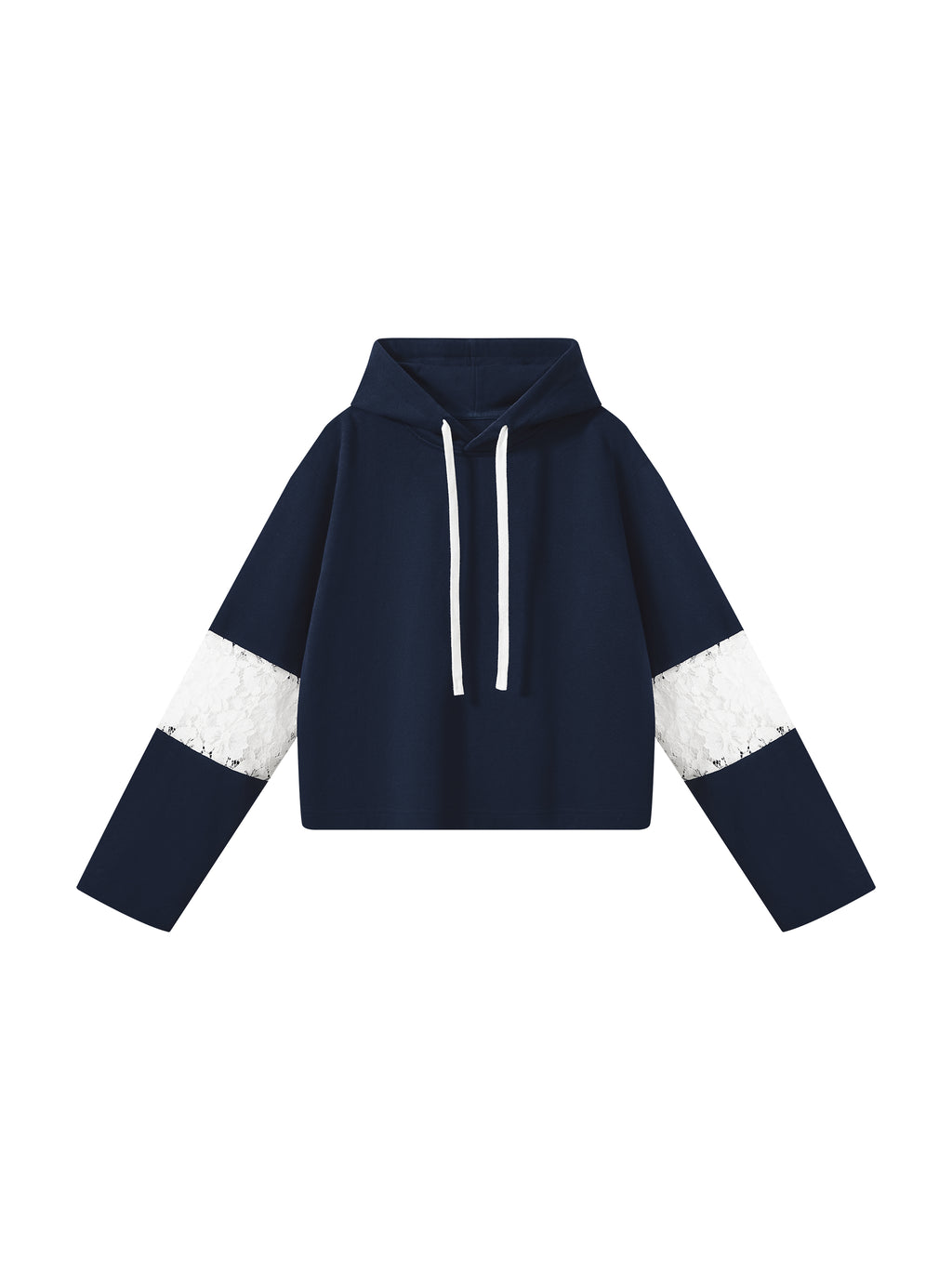Bluza z Kapturem Crop Koronka – Nowrocky (streetwear)