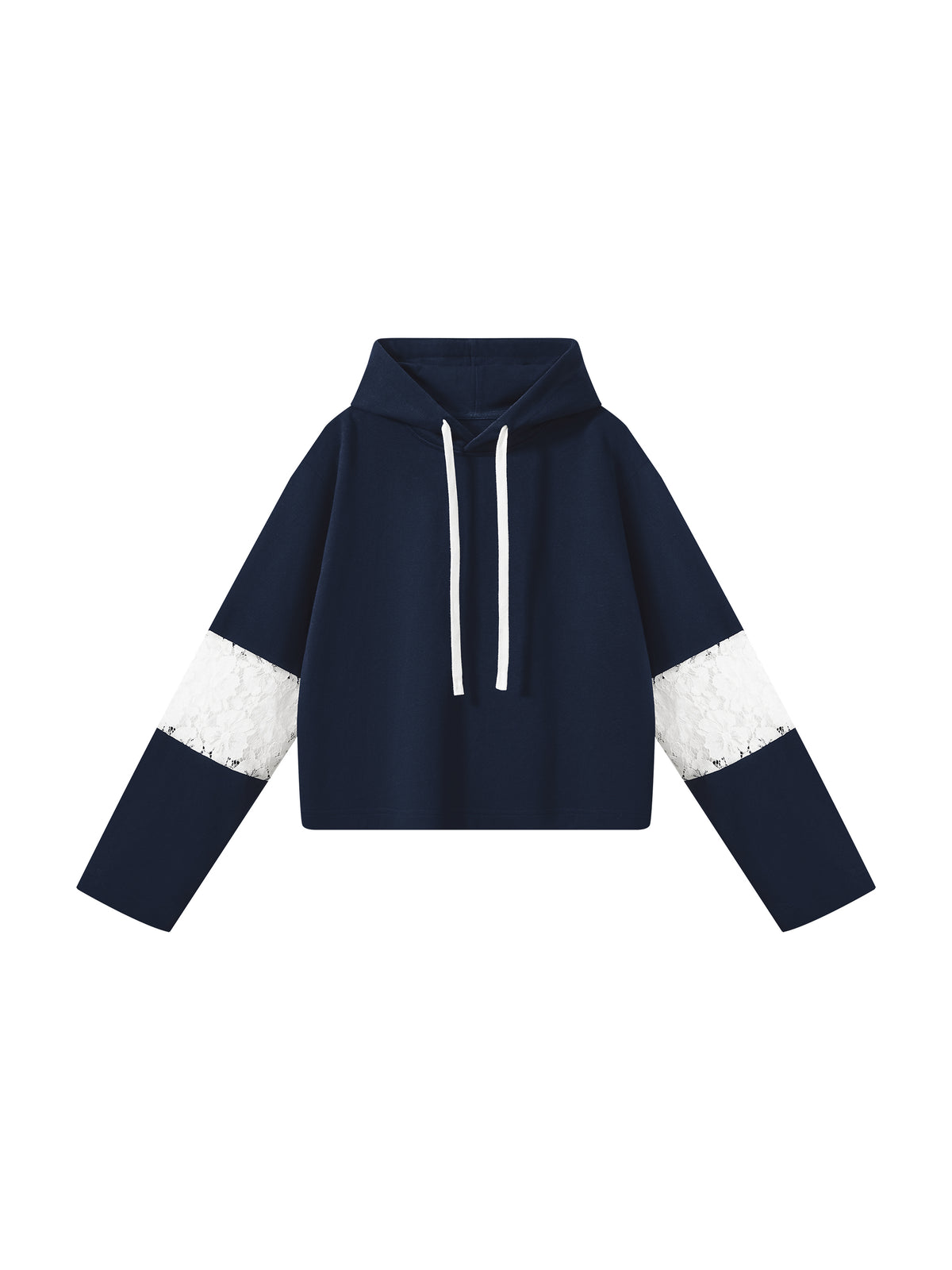 Bluza z Kapturem Crop Koronka – Nowrocky (streetwear)
