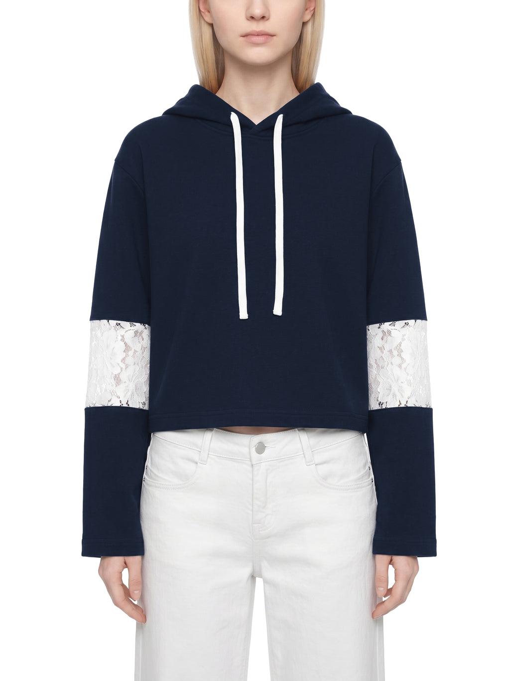 Bluza z Kapturem Crop Koronka – Nowrocky (streetwear)