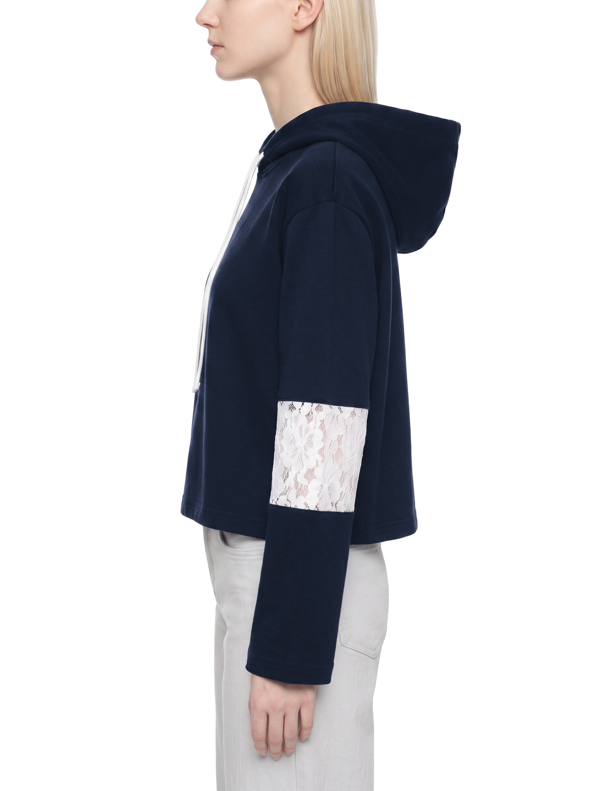 Bluza z Kapturem Crop Koronka – Nowrocky (streetwear)