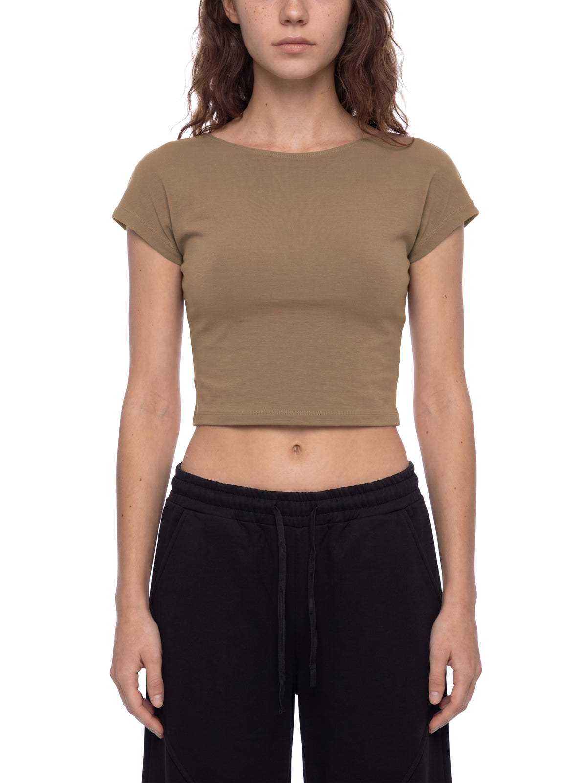 T-shirt Crop Open Back – Nowrocky™ — dopasowanie kroju w ruchu