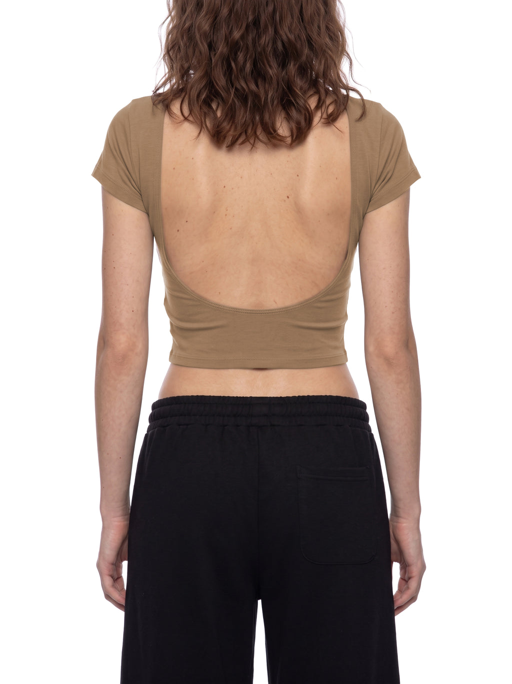 T-shirt Crop Open Back – Nowrocky™ — linia talii i dołu
