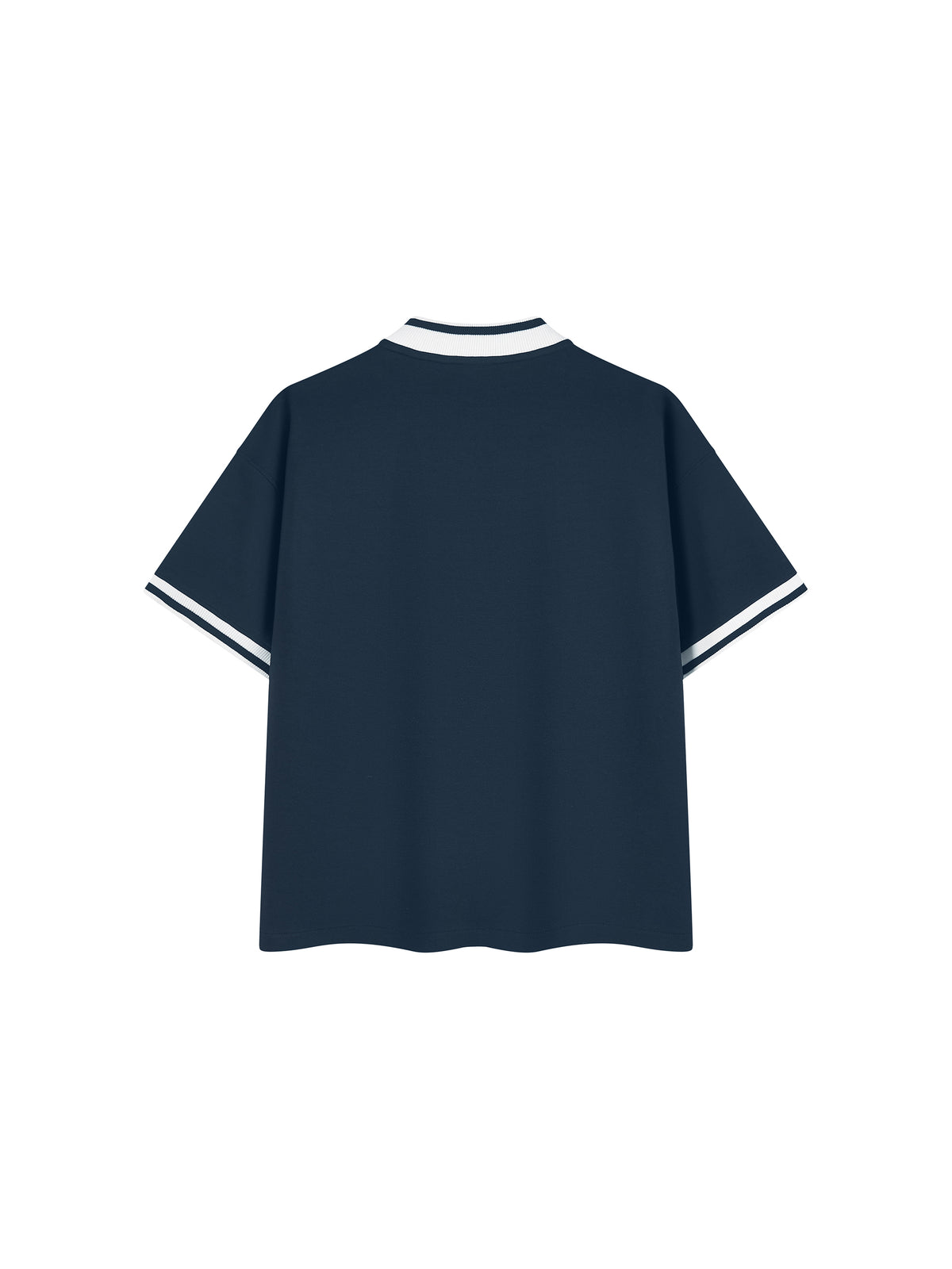 Jersey Baseball Oversized Contrast Rib – Nowrocky™ — dół i szew boczny