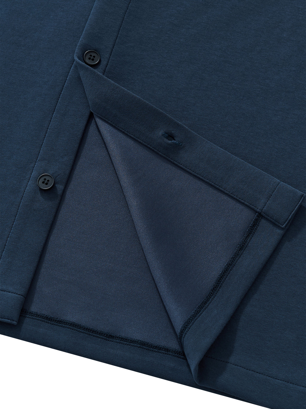 Jersey Baseball Oversized Contrast Rib – Nowrocky™ — na wieszaku, pełna długość