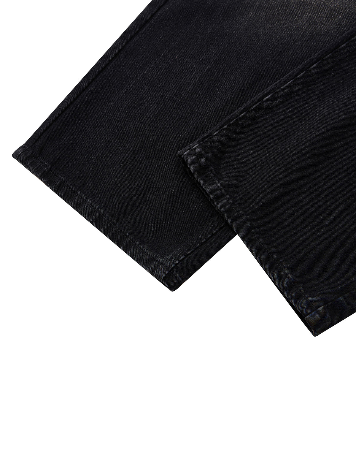 Jeansy Wide Leg Vintage Wash – Nowrocky™ — faktura denimu w zbliżeniu