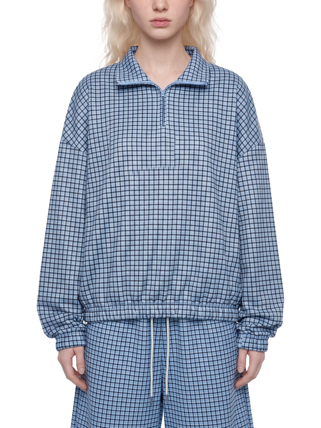 Bluza Plaid Quarter-Zip – Nowrocky (streetwear)