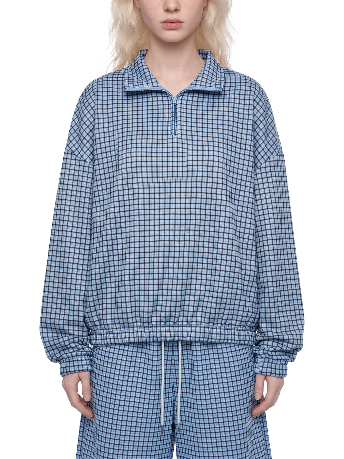 Bluza Plaid Quarter-Zip – Nowrocky (streetwear)