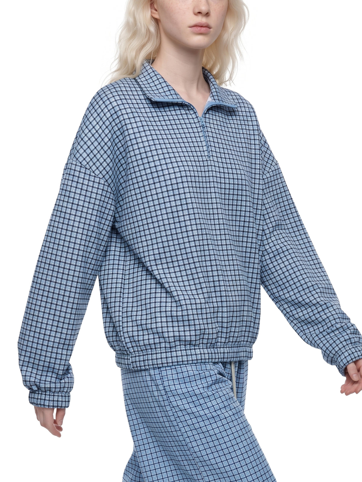 Bluza Plaid Quarter-Zip – Nowrocky (streetwear)