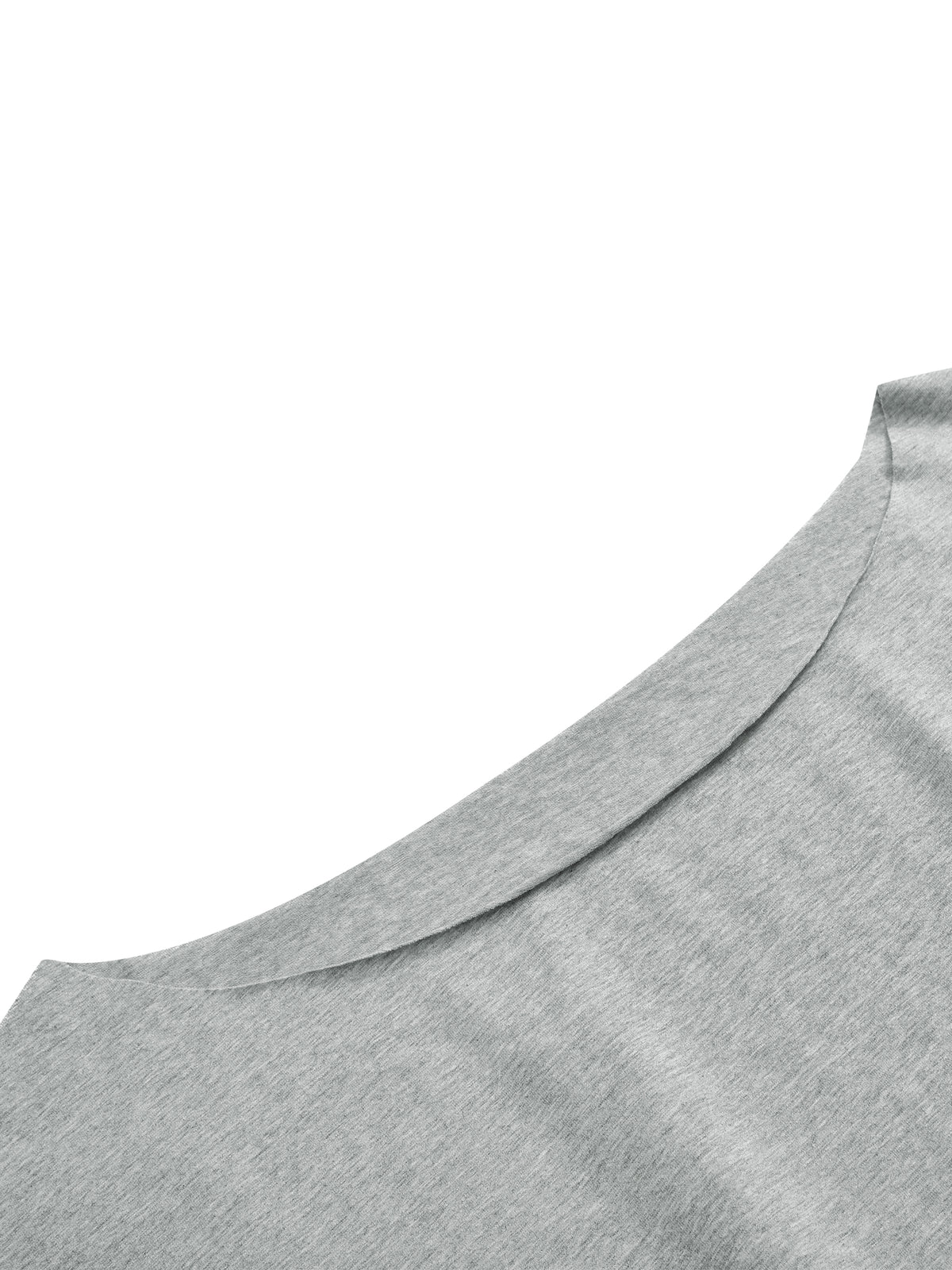 T-shirt Boatneck Raw Edge Crop – Nowrocky™ — odcień materiału w zbliżeniu