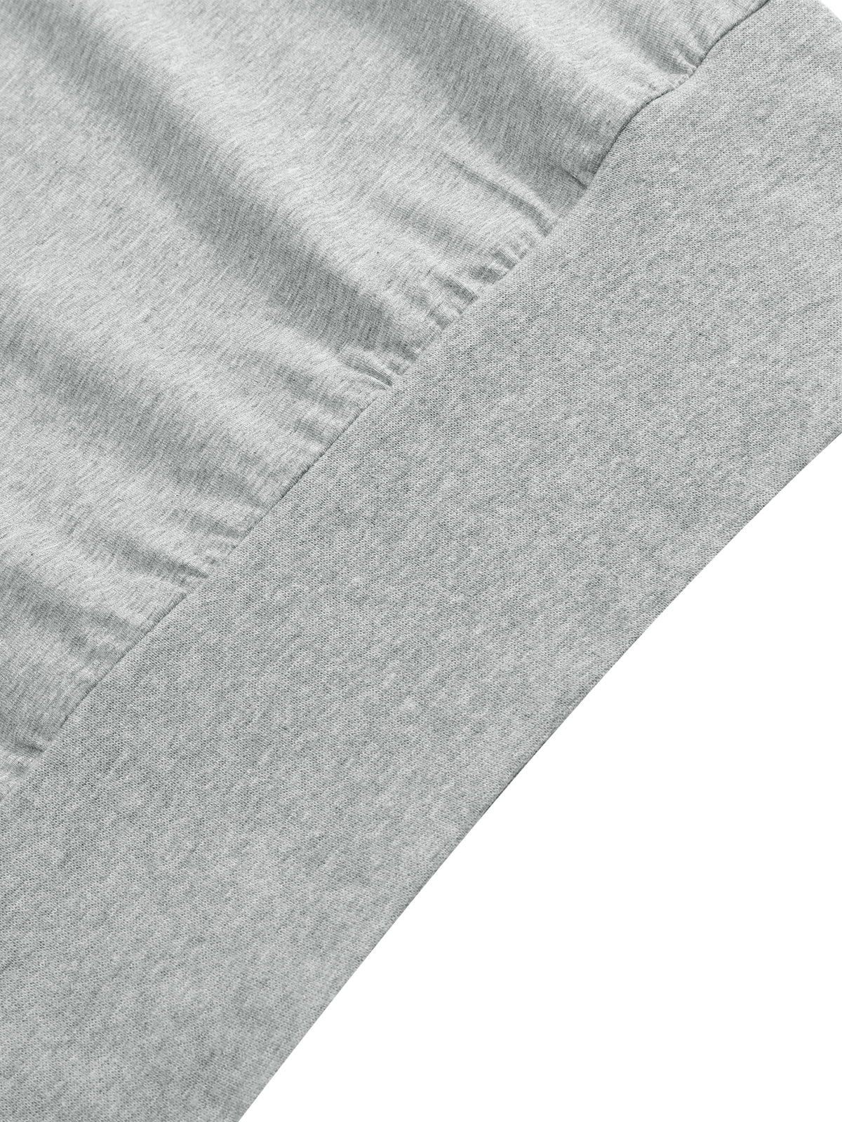T-shirt Boatneck Raw Edge Crop – Nowrocky™ — kadr do pasa od przodu