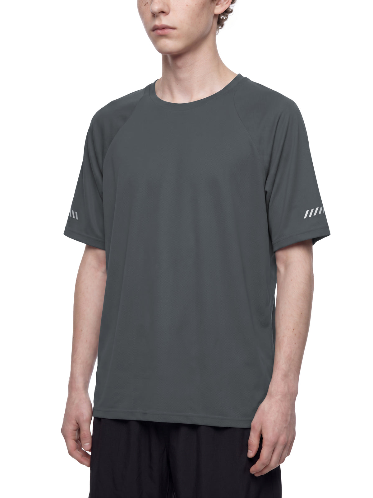 T-shirt Reflective Raglan – Nowrocky™ — plecy w zbliżeniu, szew środkowy