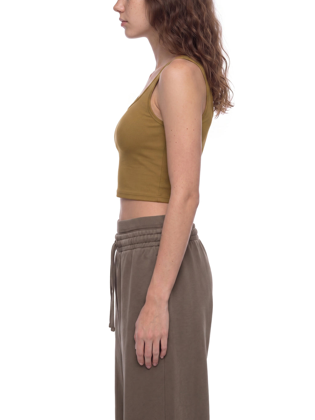 Tank Top Crop Bodycon – Nowrocky™ — detal szwu bocznego