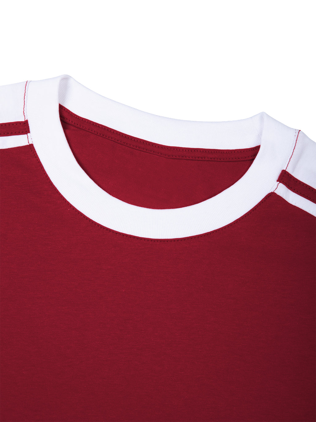 T-shirt Color Block Drop Shoulder – Nowrocky™ — kadr studyjny na ciemnym tle