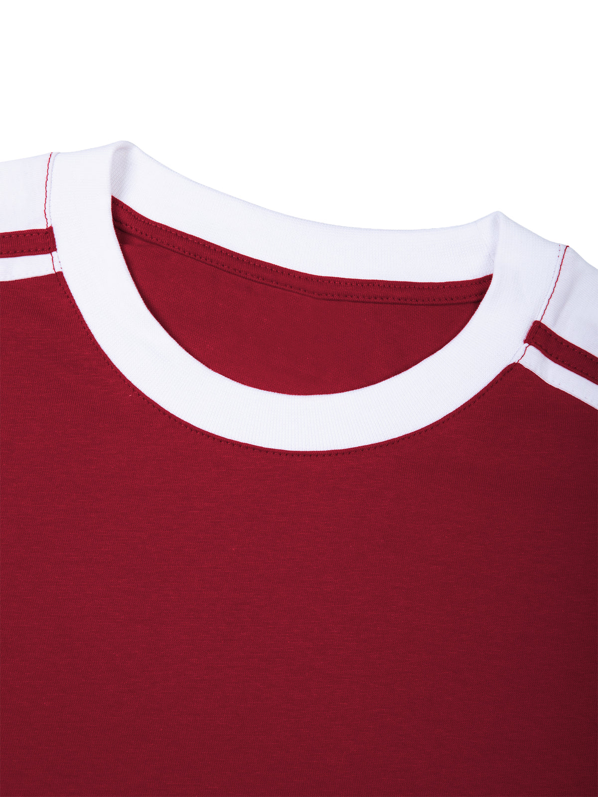 T-shirt Color Block Drop Shoulder – Nowrocky™ — kadr studyjny na ciemnym tle