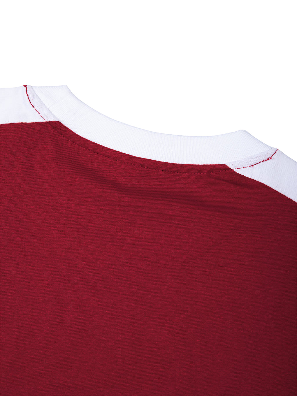T-shirt Color Block Drop Shoulder – Nowrocky™ — linia barku na modelu