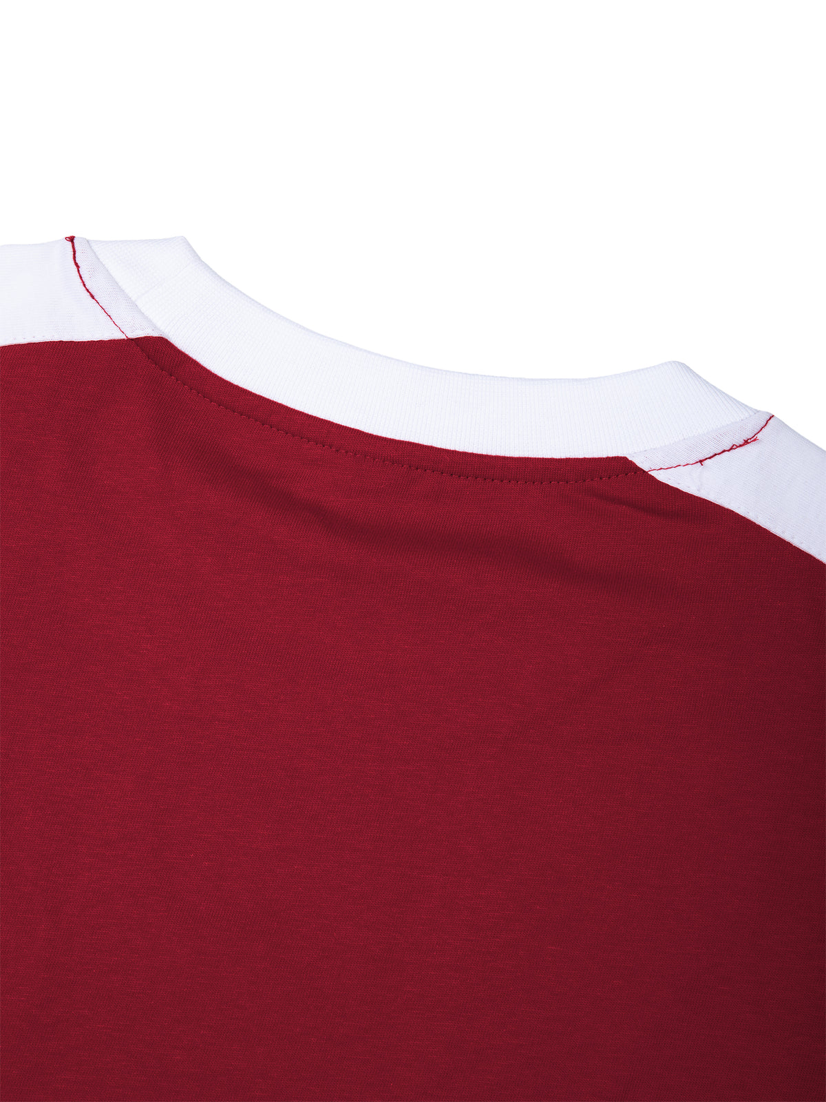 T-shirt Color Block Drop Shoulder – Nowrocky™ — linia barku na modelu