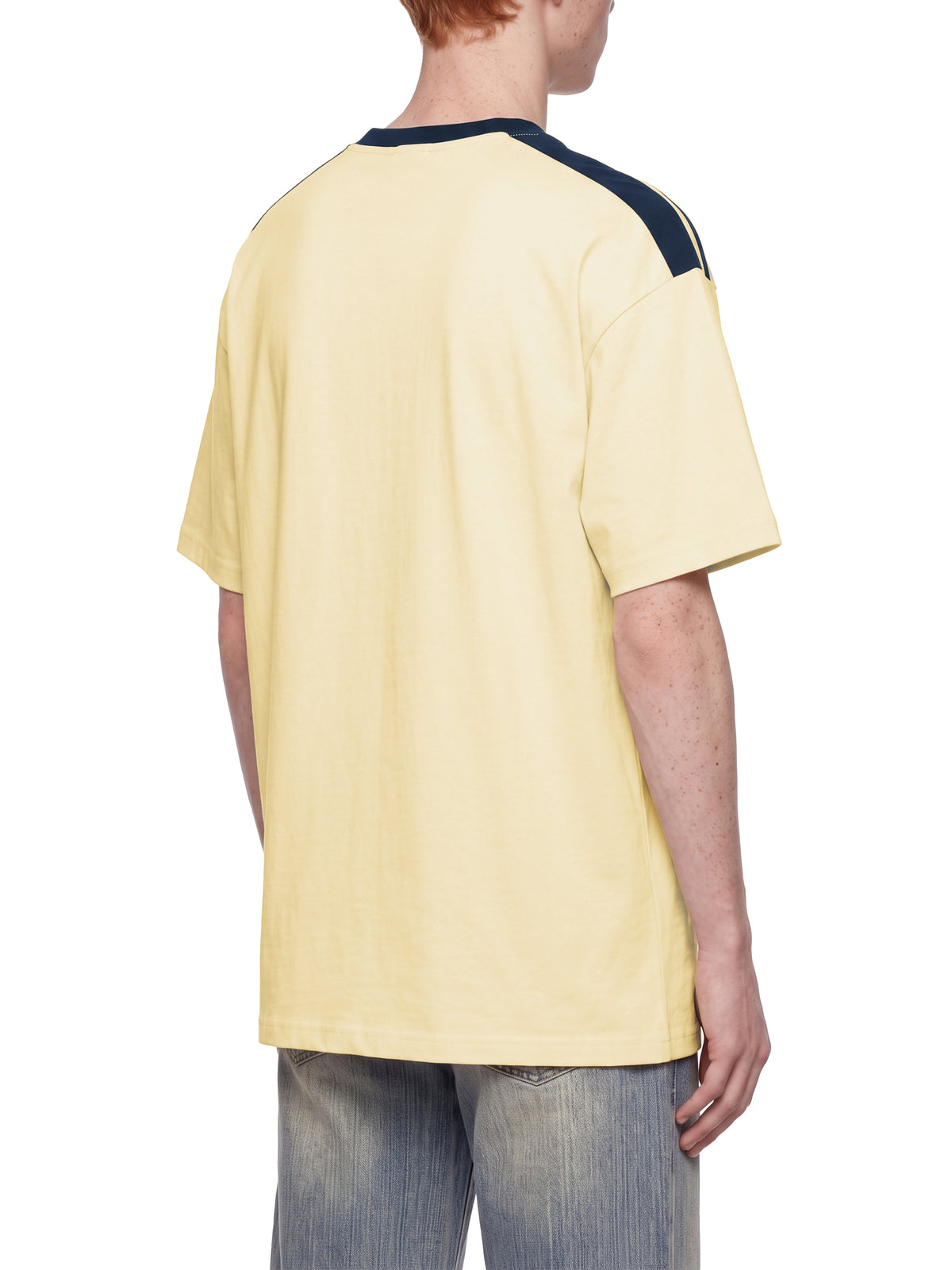 T-shirt Color Block Drop Shoulder – Nowrocky™ — faktura bawełnianej dzianiny