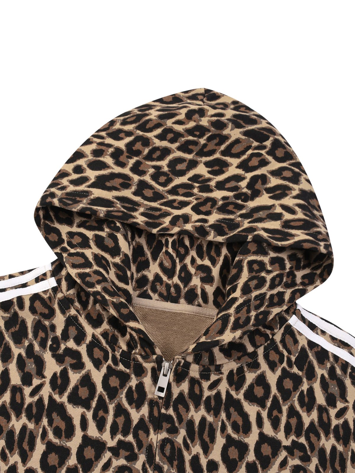 Bluza Leopard Full Zip Contrast Tape – Nowrocky™ — proporcje kroju na sylwetce