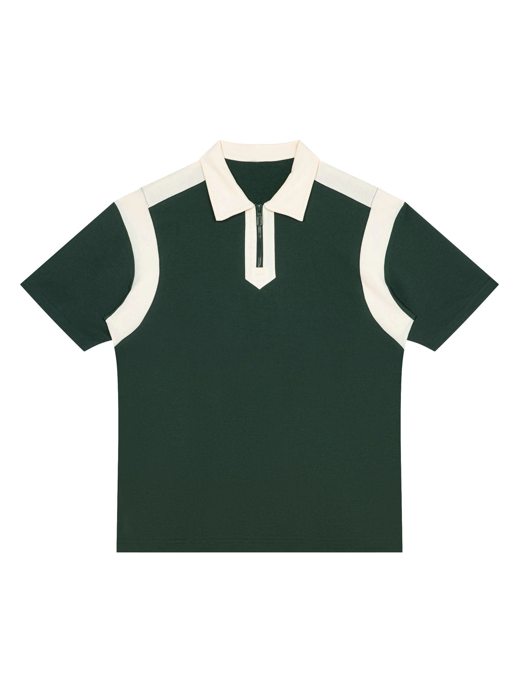 Polo Color Block Quarter Zip – Nowrocky™ — rękaw i szew barkowy