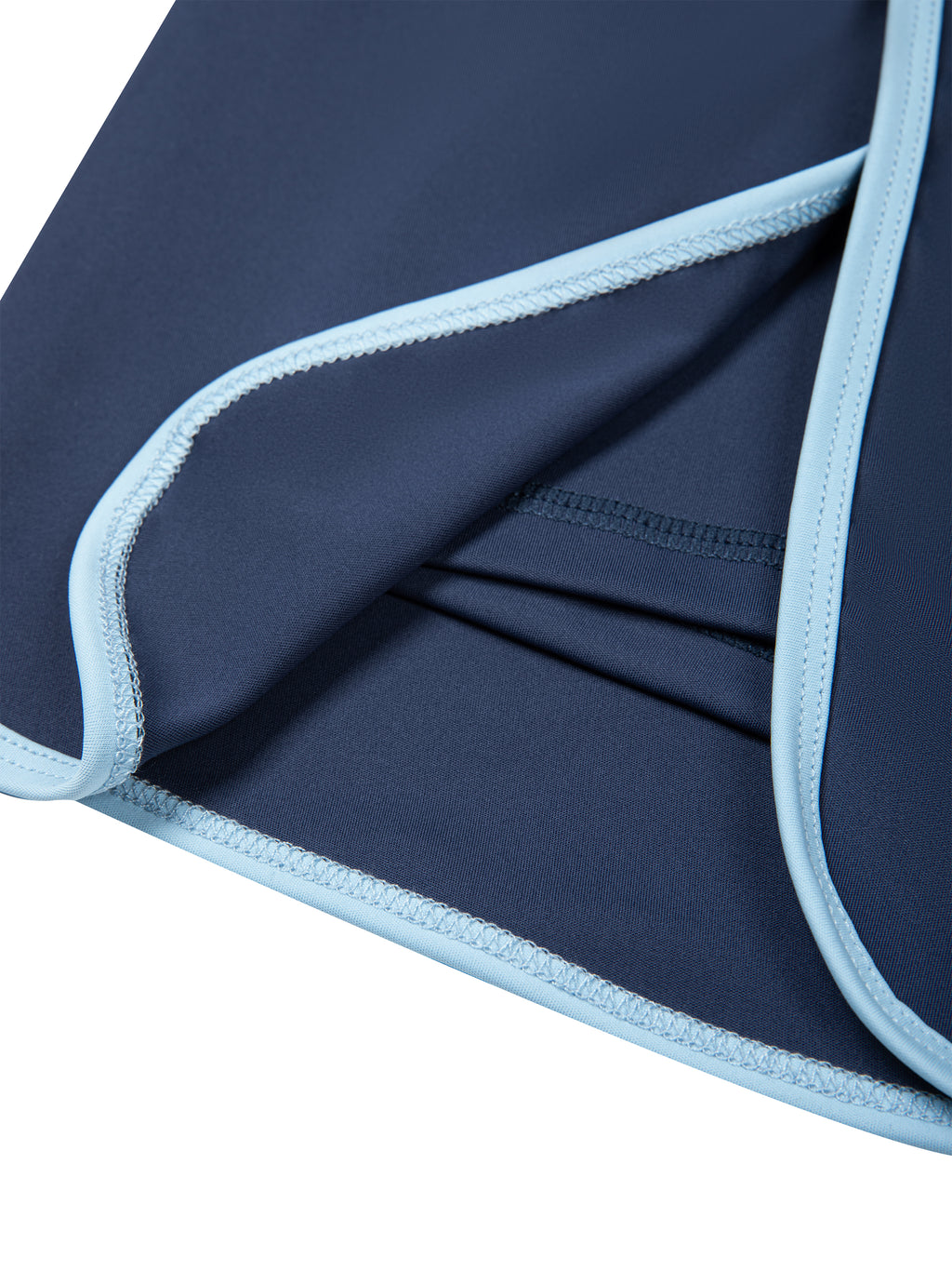 Spódnica Skort Color Block A-Line – Nowrocky™ — widok od góry na układ klosza