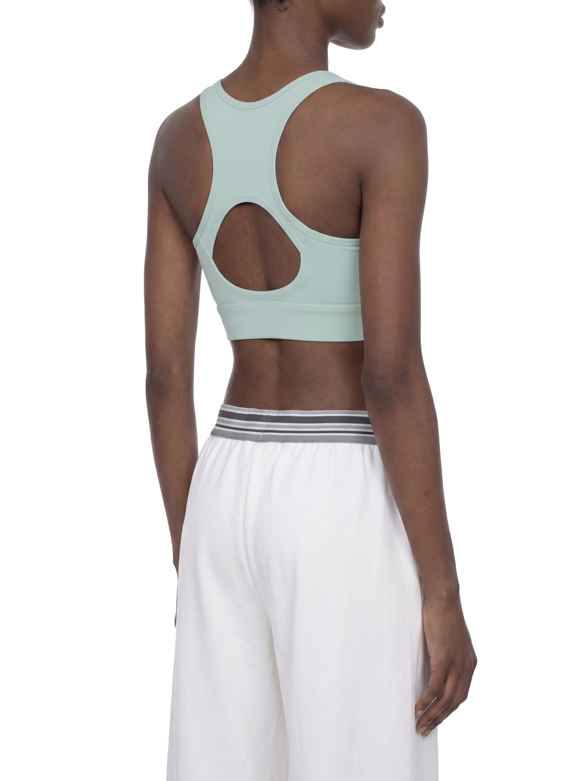 Biustonosz Sportowy Cropped Zip Racerback – Nowrocky™ — dopasowanie kroju na sylwetce