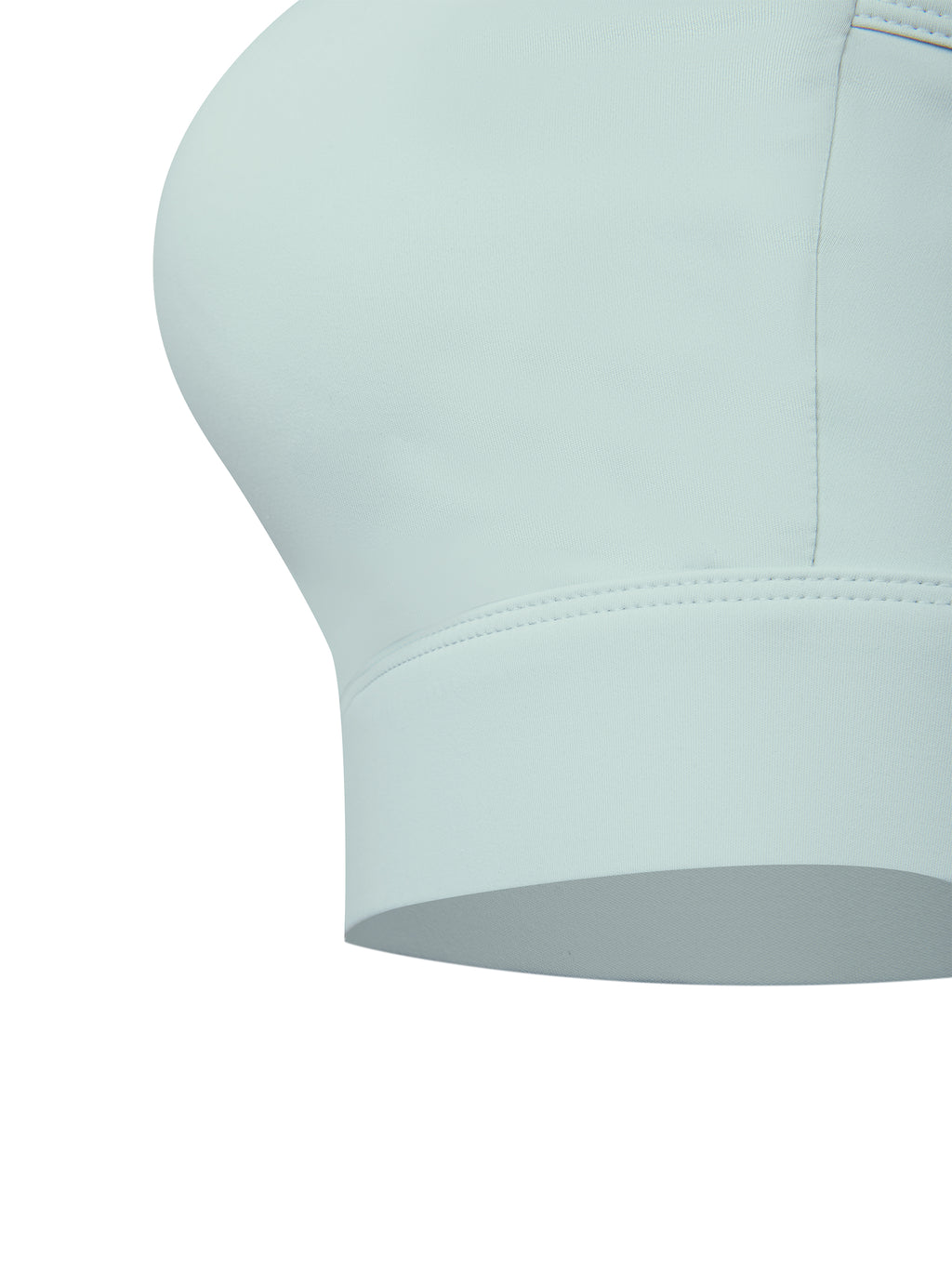 Biustonosz Sportowy Cropped Zip Racerback – Nowrocky™ — ujęcie pod kątem, trzy czwarte