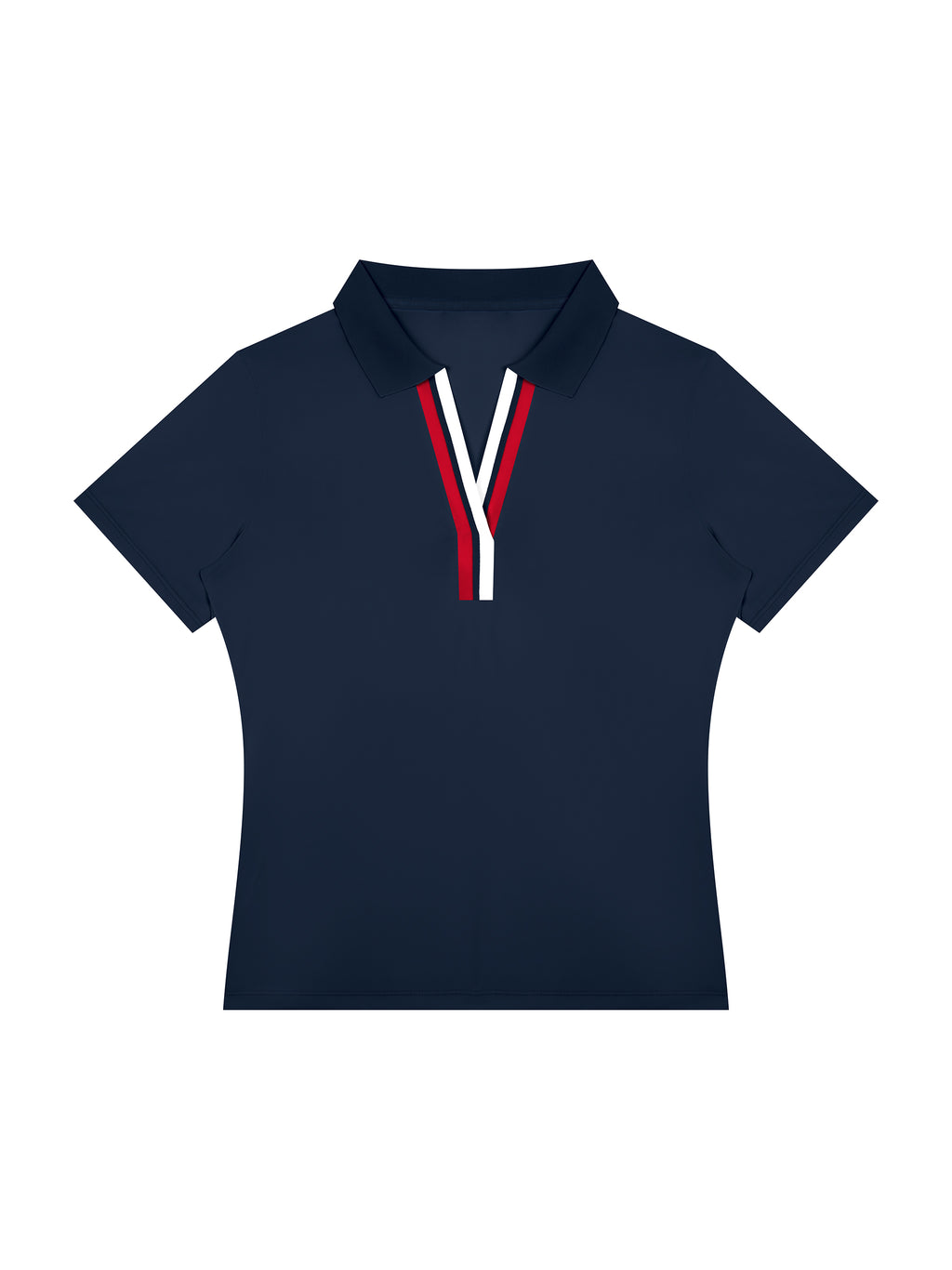 Polo Damskie Color Block Contrast Placket – Nowrocky™ — zbliżenie na guziki listwy