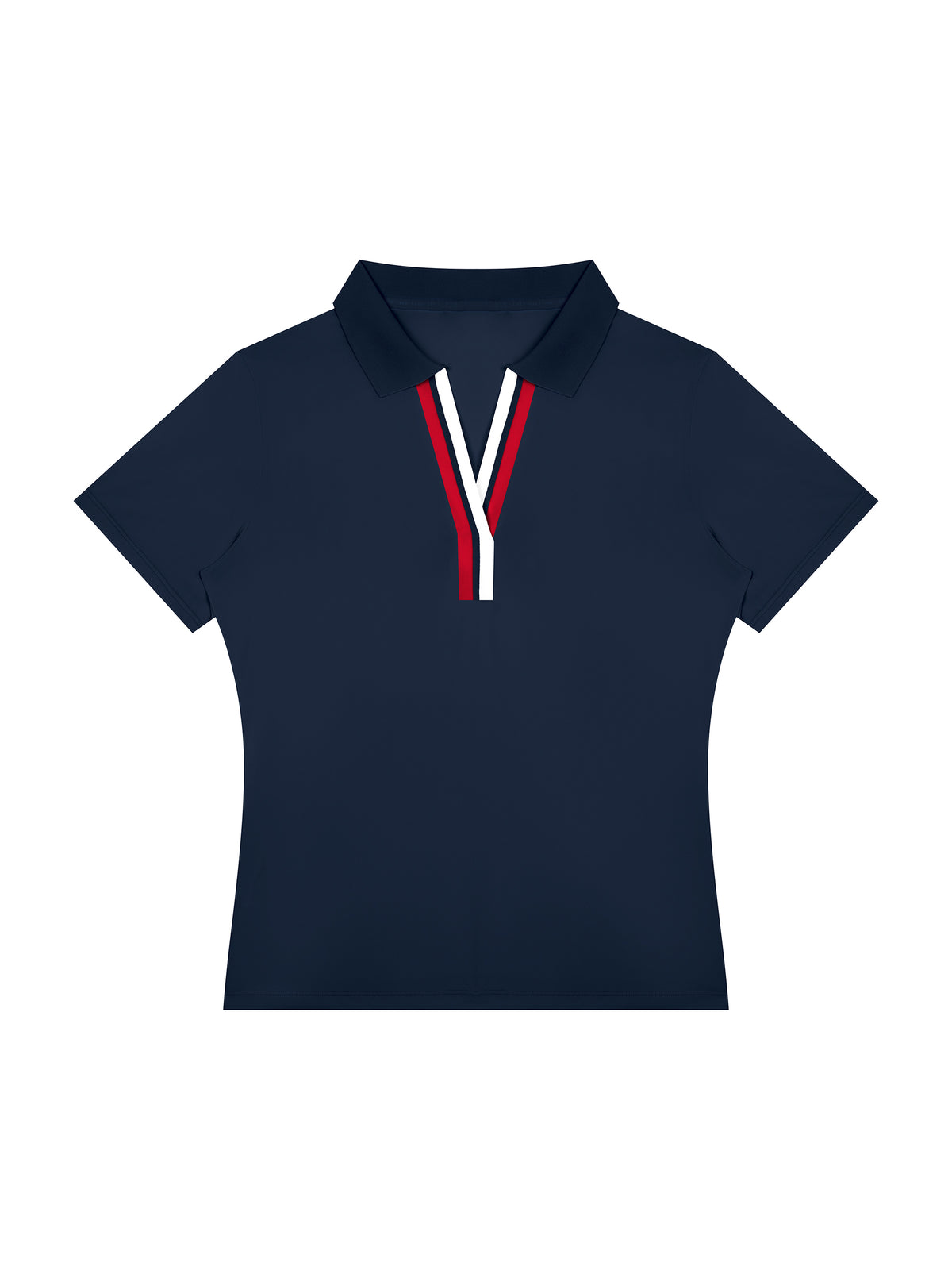 Polo Damskie Color Block Contrast Placket – Nowrocky™ — zbliżenie na guziki listwy
