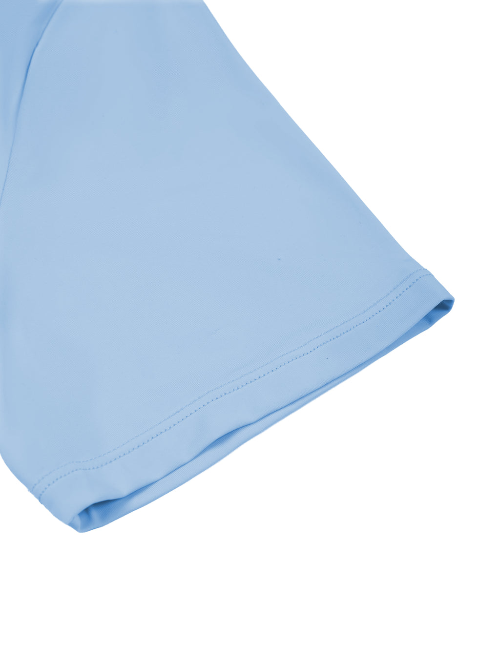 Polo Damskie Color Block Contrast Placket – Nowrocky™ — kadr z bliska na fakturę rękawa