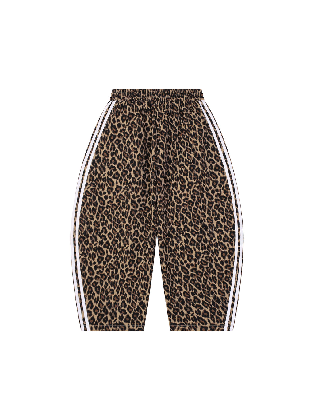 Spodnie Dresowe Leopard Barrel Leg – Nowrocky™ — przednia kieszeń z bliska
