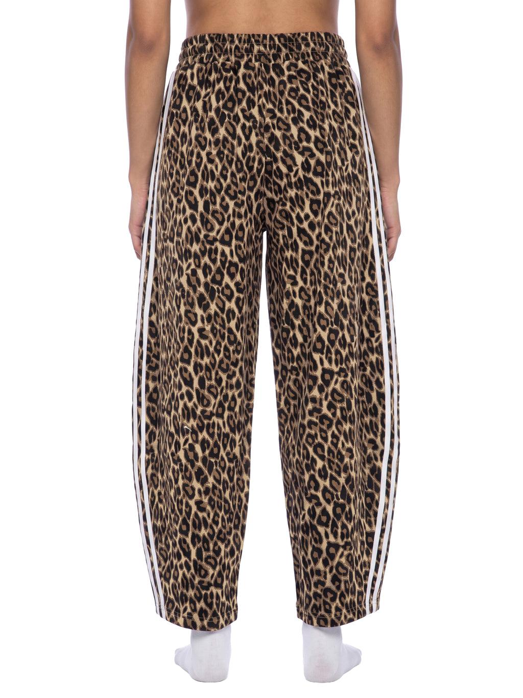 Spodnie Dresowe Leopard Barrel Leg – Nowrocky™ — detal szwu bocznego