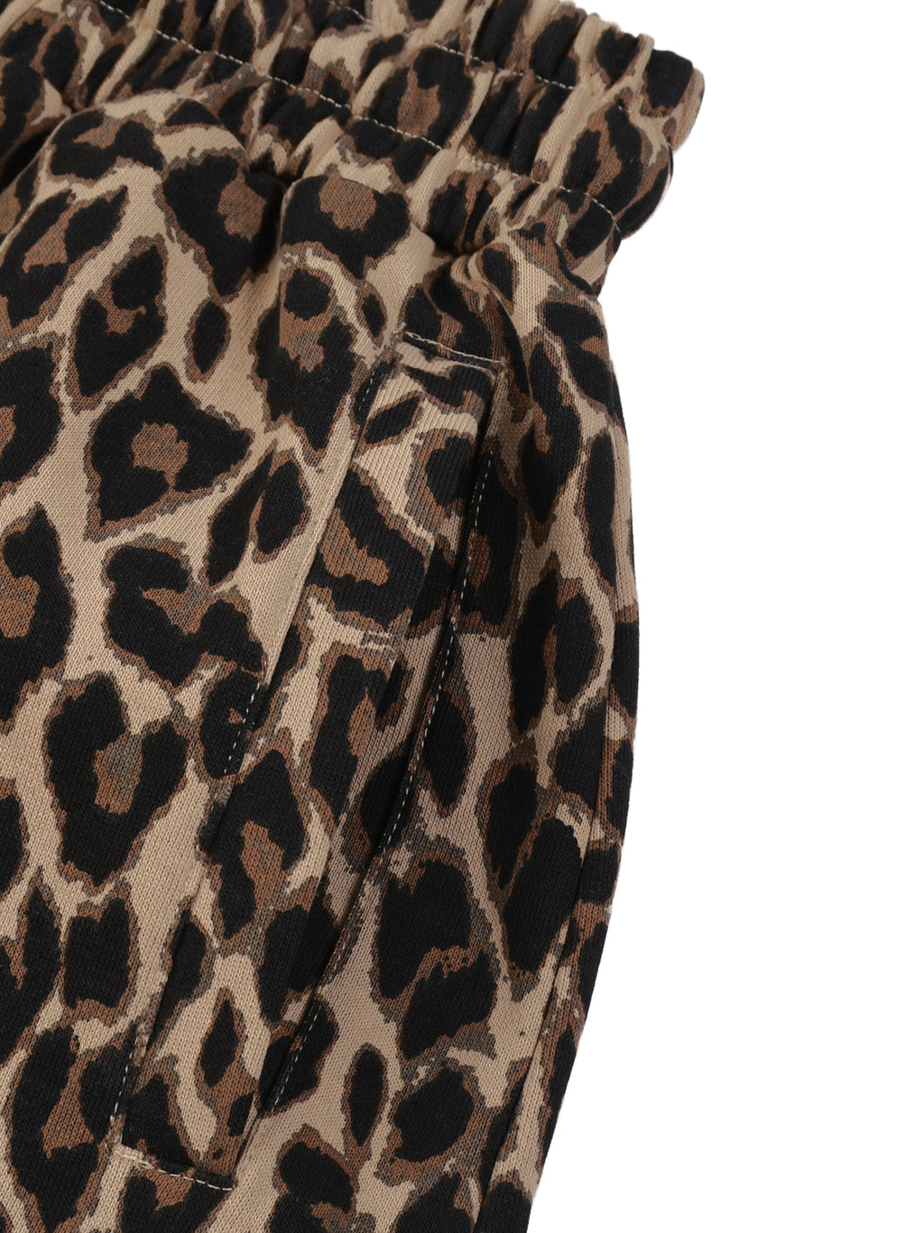 Spodnie Dresowe Leopard Barrel Leg – Nowrocky™ — sznurek ściągający i okucia