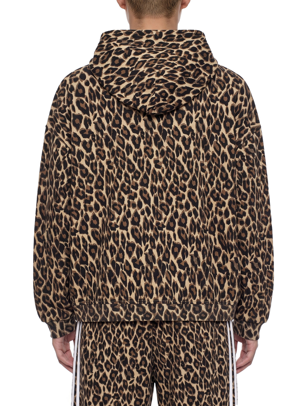 Bluza Leopard Full Zip Contrast Tape – Nowrocky™ — układ na płasko, całe ujęcie