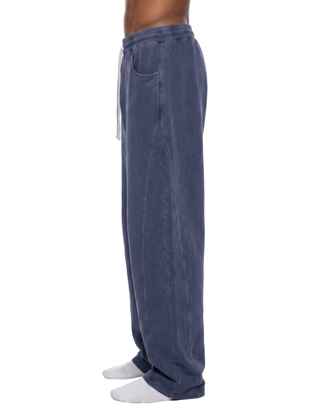 Spodnie Mineral Wash Barrel Leg – Nowrocky™ — przednia kieszeń z bliska