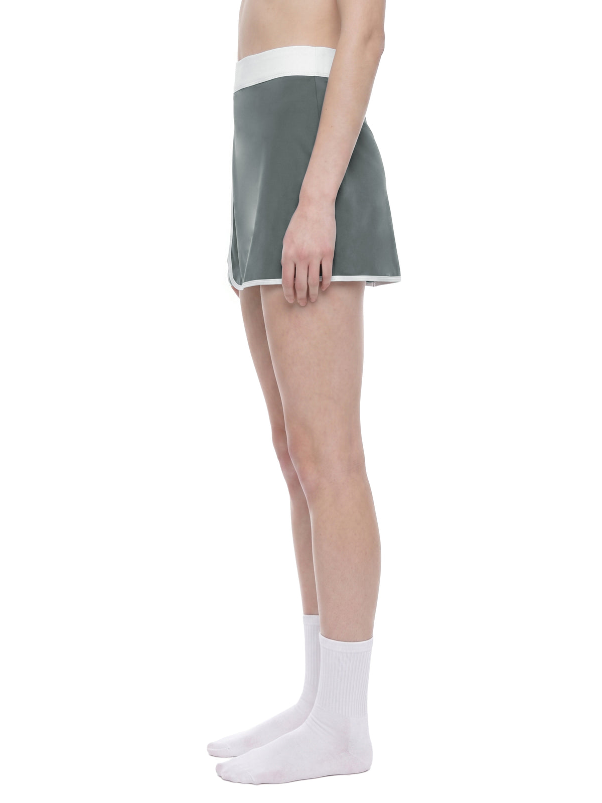 Spódnica Skort Color Block A-Line – Nowrocky™ — detal szwu bocznego