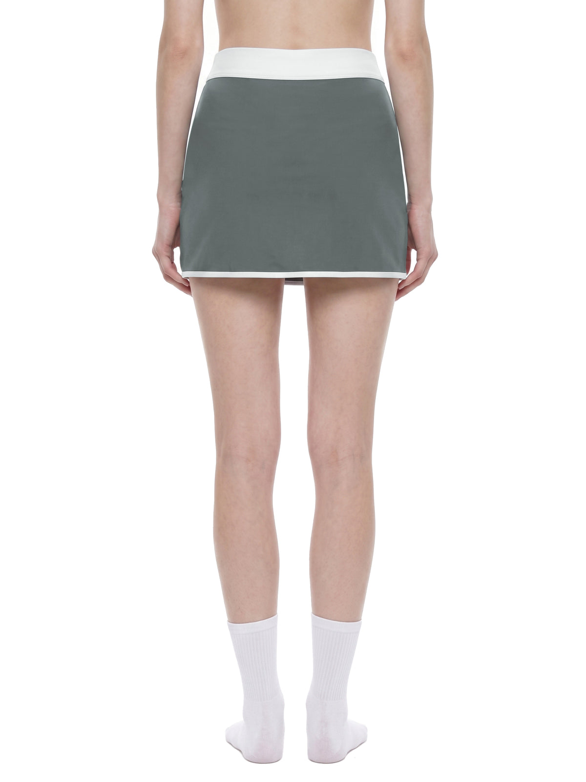 Spódnica Skort Color Block A-Line – Nowrocky™ — zestawienie kolorów górnego i dolnego panelu