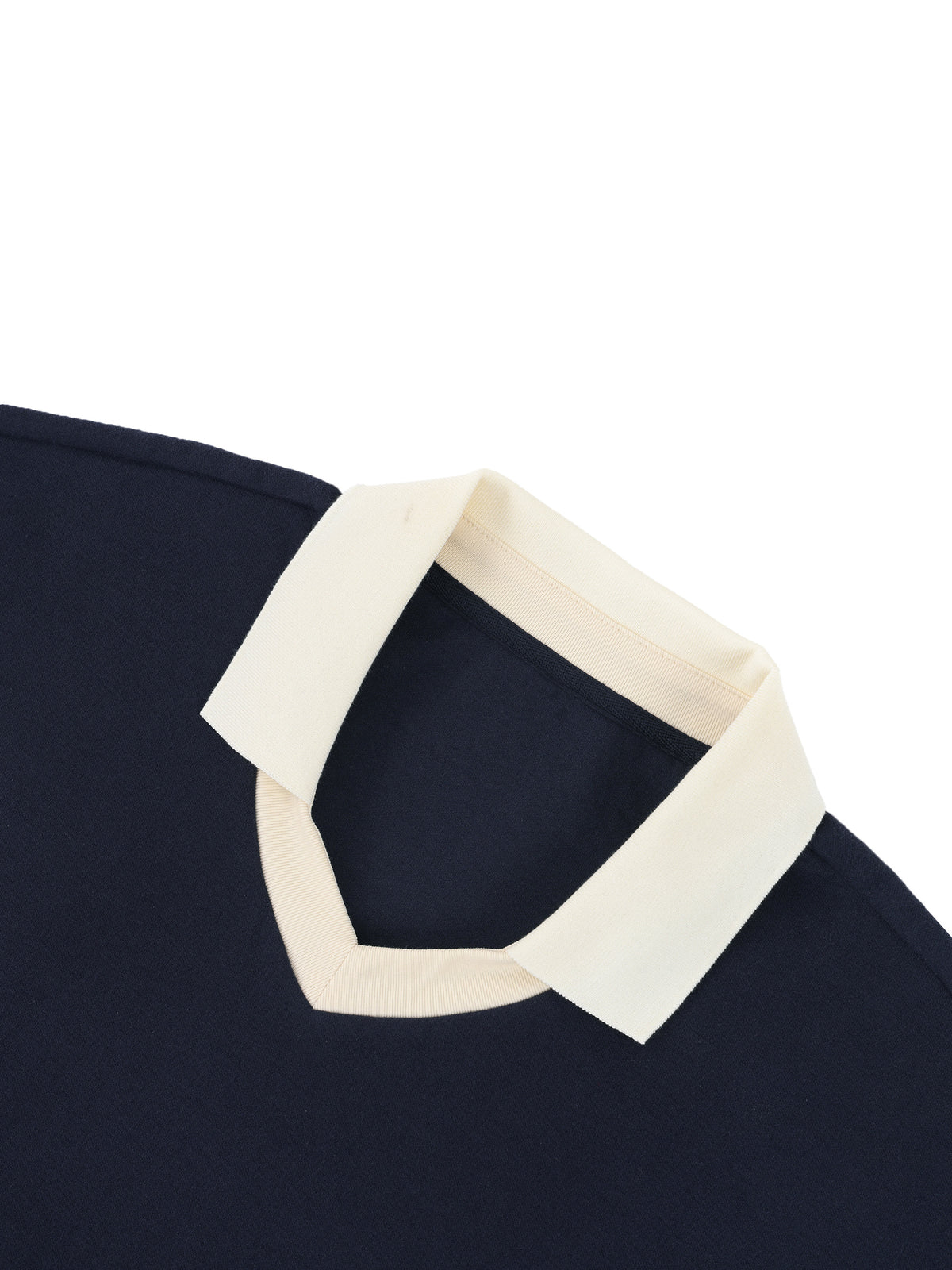 Bluza Color Block Polo Collar – Nowrocky™ — kadr do pasa od tyłu