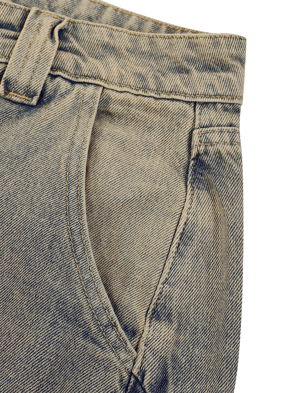 Szorty Jeansowe Vintage Wash – Nowrocky™ — proporcje kroju na sylwetce