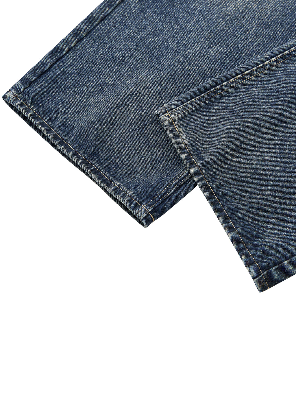 Jeansy Straight Leg Vintage Wash – Nowrocky™ — faktura denimu w zbliżeniu