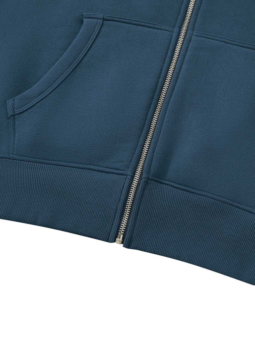 Bluza Fleece Full Zip z Kapturem – Nowrocky™ — metka wewnątrz kołnierza